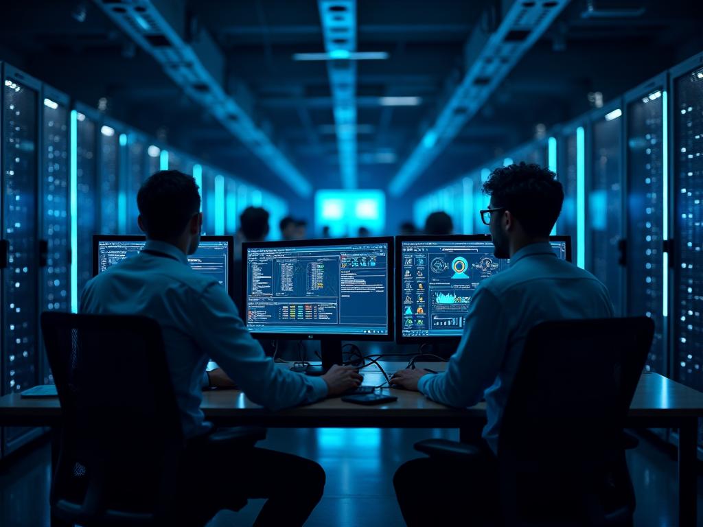 IT professionals working together